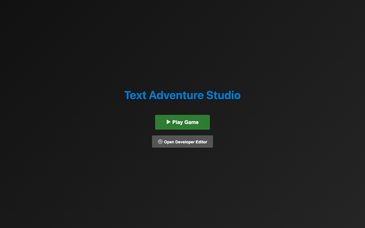 Text Adventure Editor