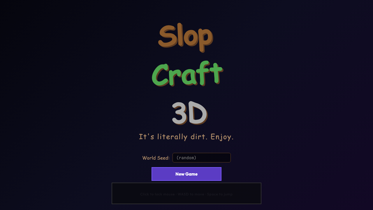 Slopcraft 3D