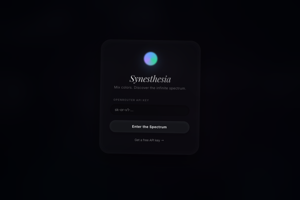 Synesthesia Color Mixer