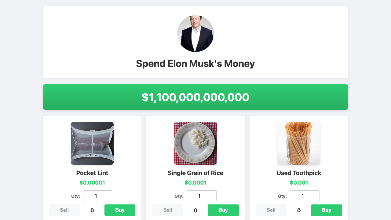 Spend Elon's Money